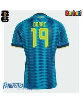 Columbia Rafael Santos Borre #19 Tricou Fotbal Replică Mondial 2026 Barbati Deplasare Columbia Rafael Santos Borre #19 Tricou Fotbal Replică Mondial 2026 Barbati Deplasare